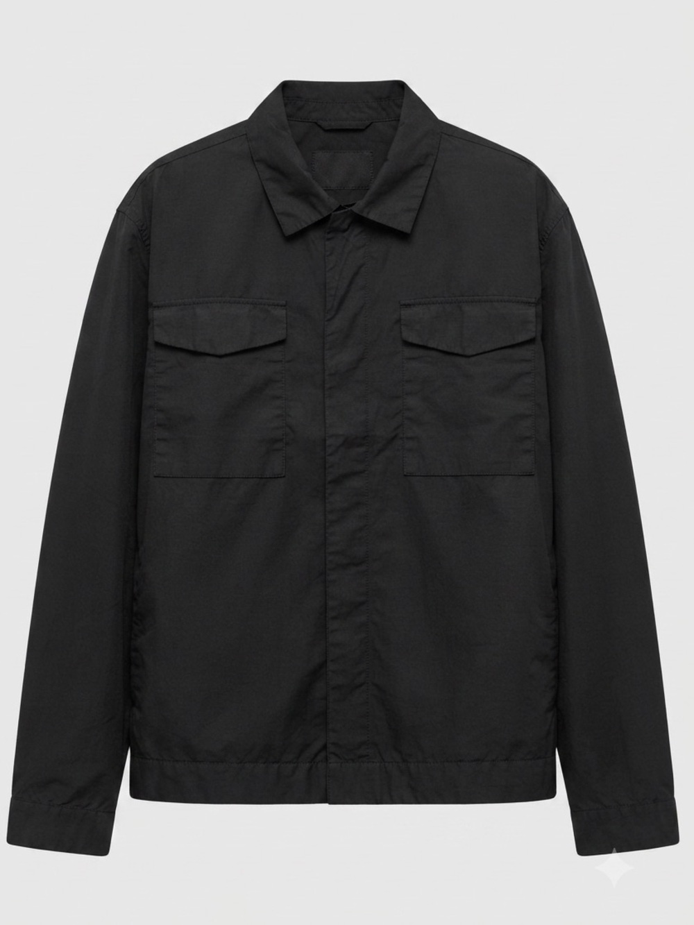 XXL Men's Black Lightweight Utility Jacket
